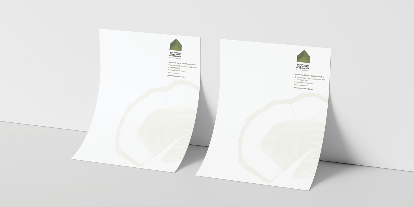 Australian Men's Shed Association Letterhead Design