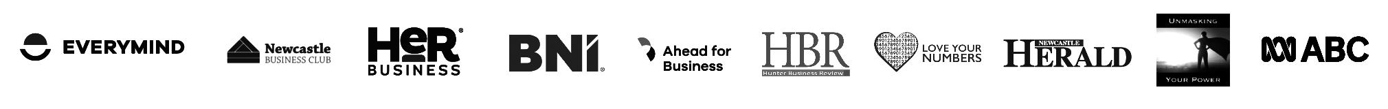 HerBusiness, Everymind, BNI, Newcastle Herald, ABC Radio, Hunter Business Review, Newcastle Business Club